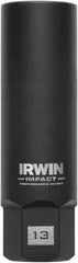 Irwin - 3/8" Drive Reverse Spiral Flute Hex Bolt Remover - 1/4" Hex, 2-1/2" OAL - Industrial Tool & Supply