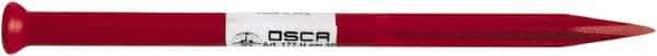 Osca - 12" OAL x 13/32" Blade Width Brick Chisel - Chrome Vanadium Steel Handle - Industrial Tool & Supply