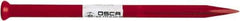 Osca - 12" OAL x 13/32" Blade Width Brick Chisel - Chrome Vanadium Steel Handle - Industrial Tool & Supply