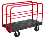 Sheet & Panel Truck 24 x 48 - Removable 27" high vertical frames - Duramold™ -- 2 fixed, 2 swivel casters - Industrial Tool & Supply
