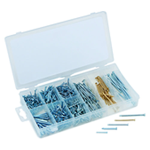 550 Pieces Nail Assortment - Brad nails, finishing nails and masonry nails - Industrial Tool & Supply