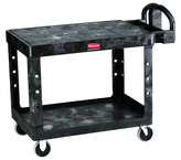 Utility Cart 2- Shelf (flat) 24 x 36 - Push Handle -- Storage compartments, holsters and hooks -- 500 lb capacity - Industrial Tool & Supply