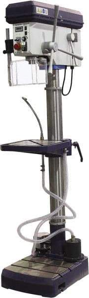 Palmgren - 16" Swing, Variable Speed Pulley Drill Press - 12 Speed, 2 hp, Single Phase - Industrial Tool & Supply