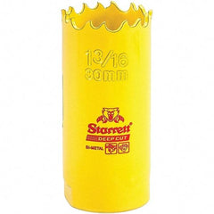 Starrett - 1-3/16" Diam, 2" Cutting Depth, Hole Saw - High Speed Steel Saw, Toothed Edge - Industrial Tool & Supply