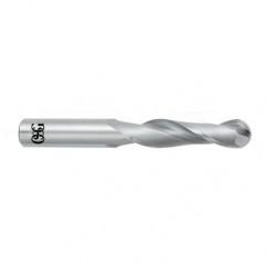 12mm Dia. - 102mm OAL - TiAlN CBD - Ball End SE EM - 2 FL - Industrial Tool & Supply