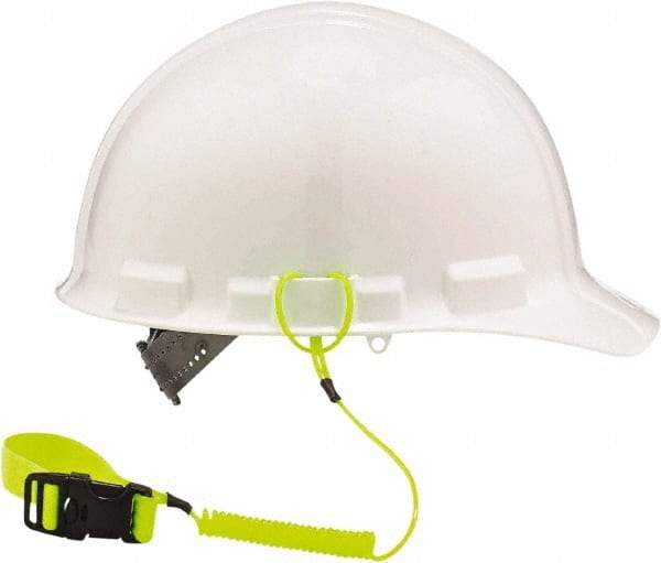 Ergodyne - 7" Tool Lanyard - Loop Connection, 18" Extended Length, Lime - Industrial Tool & Supply