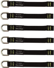 Ergodyne - 5-1/2" Tool Tether - Sealing Tape Connection, 6" Extended Length, Black - Industrial Tool & Supply