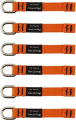 Ergodyne - 4-1/2" Tool Tether - Sealing Tape Connection, 5" Extended Length, Orange - Industrial Tool & Supply