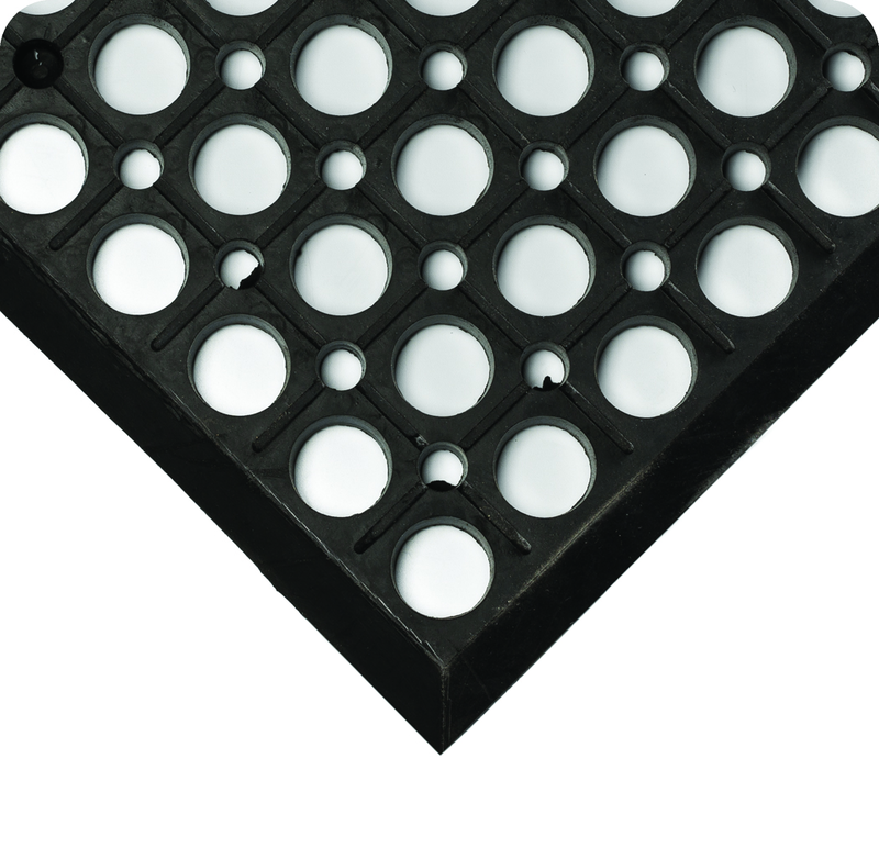 WorkRite Floor Mat - 3' x 10' x 1/2" Thick - (Black Grease-Resistant) - Industrial Tool & Supply