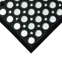WorkRite Floor Mat - 3' x 20' x 1/2" Thick - (Black Grease-Resistant) - Industrial Tool & Supply