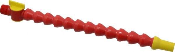 Value Collection - 3 Piece, 13" Hose Length, 1/2" ID, POM Coolant Hose Kit - 1/2 NPT, Round Nozzle, For Snap Flow Modular Hose Systems - Industrial Tool & Supply