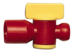 Value Collection - 2 Piece, 1/4" ID Coolant Hose NPT Valve - Female to Female Connection, POM Body, 1/4 NPT, Use with Snap Together Hose Systems - Industrial Tool & Supply