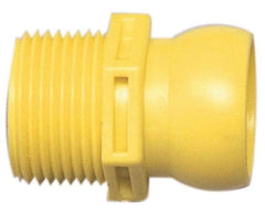 Value Collection - 4 Piece, 3/4" Hose ID, Male to Male Coolant Hose Connector - 3/4" BSPT, For Snap Flow Modular Hose Systems - Industrial Tool & Supply