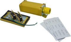 Woodhead Electrical - 2 Operator, Mushroom Head Pendant Control Station - No Legend, Momentary Switch, NO/NC Contact - Industrial Tool & Supply