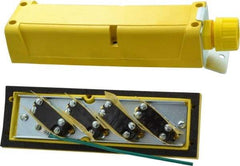 Woodhead Electrical - 4 Operator, Mushroom Head Pendant Control Station - No Legend, Momentary Switch, NO/NC Contact - Industrial Tool & Supply