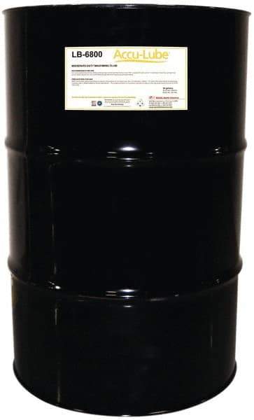 Accu-Lube - Accu-Lube LB-6800, 55 Gal Drum Cutting & Sawing Fluid - Natural Ingredients, For Cutting, Grinding - Industrial Tool & Supply