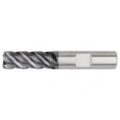 3/8x3/8x5/8x2-1/4 .030R 4FL Carbide Roughing End Mill-Round Shank-AlTiN - Industrial Tool & Supply