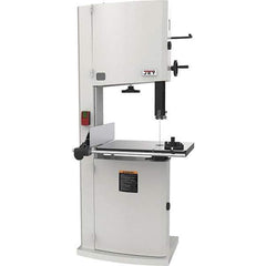 Jet - 20" Throat Capacity, Step Pulley Vertical Bandsaw - 2,530/4,850 SFPM, 5 hp, Single Phase - Industrial Tool & Supply