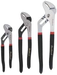 Blackhawk by Proto - 3 Piece Rib Lock Plier Set - Comes in Pouch - Industrial Tool & Supply