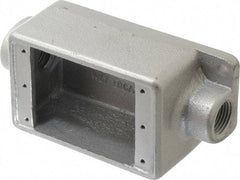 Thomas & Betts - 1 Gang, (2) 1/2" Knockouts, Iron Rectangle Device Box - 5.38" Overall Height x 2-3/4" Overall Width x 2" Overall Depth - Industrial Tool & Supply