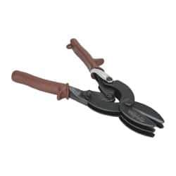 Paramount - 1-5/8" Length of Cut, Straight Pattern Aviation Snip - 8" OAL, Steel Handle, Hardened Steel Blade, 24 AWG Steel Capacity - Industrial Tool & Supply