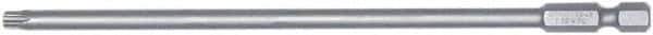Wiha - T8 Torx Bit - 1/4" Hex Drive, 6" OAL - Industrial Tool & Supply