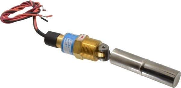 Thomas Products Ltd. - 1" Thread, 900 Max psi, 300°F Max, Liquid Level Side Mounted Float Switches - Brass Stem - Industrial Tool & Supply