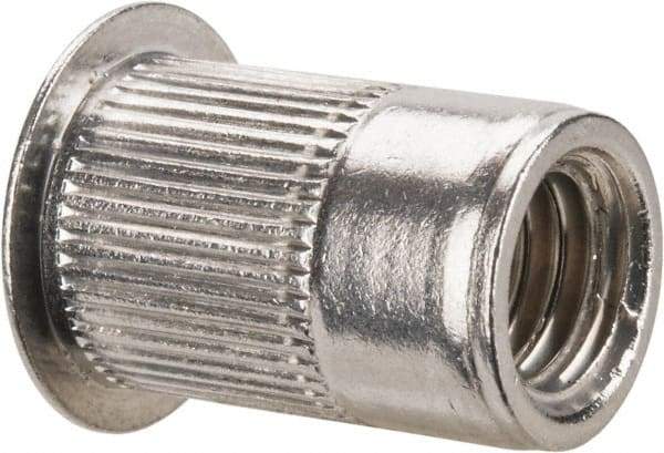 RivetKing - 3/8-16, 0.15 to 0.312" Grip, 17/32" Drill, Aluminum Standard Rivet Nut - Uncoated, Countersunk Head - Industrial Tool & Supply