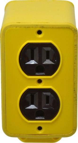 Woodhead Electrical - 1 Gang, Rubber Rectangle Outlet Box - 3-3/8" Overall Depth, Weather Resistant - Industrial Tool & Supply