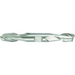 1/4'' Dia. - 3-3/8'' OAL - Micrograin Carbide - Center Cut DE EM-2 FL - Industrial Tool & Supply