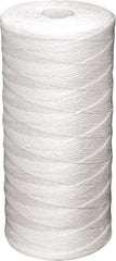 Value Collection - 4-1/2" OD, 25µ, Polypropylene String-Wound Cartridge Filter - 20" Long, Reduces Sediments - Industrial Tool & Supply