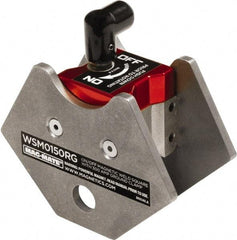 Mag-Mate - 1-15/16" Wide x 4" Deep x 3-3/4" High Rare Earth Magnetic Welding & Fabrication Square - 150 Lb Average Pull Force - Industrial Tool & Supply
