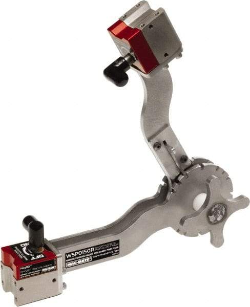 Mag-Mate - 22 to 270° Holding Angle, 150 Lb Max Pull, Magnetic Welding & Fabrication Adjustable Square - 9-5/8" High x 2-1/8" Wide x 9-5/8" Deep - Industrial Tool & Supply