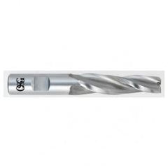 3/16 x 3/8 x 3/4 x 2-5/8 3 Fl HSS-CO Tapered Center Cutting End Mill -  Bright - Industrial Tool & Supply