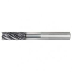 1/2x1/2x1-1/4x2-1/4x4 .030R 5FL Carbide End Mill-Weldon Shank-AlTiN - Industrial Tool & Supply