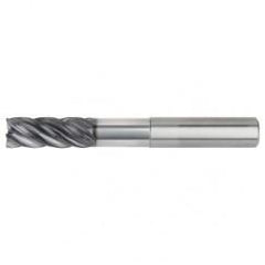 1/2x1/2x1-1/4x2-1/4x4 .030R 5FL Carbide End Mill-Weldon Shank-AlTiN - Industrial Tool & Supply