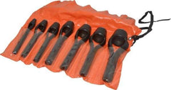 Value Collection - 7 Piece, 1/4 to 1", Arch Punch Set - Comes in Vinyl Roll - Industrial Tool & Supply