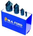 4 Pc. 82°-1/4; 1/2; 3/4; 1 TiN Coated Uniflute Countersink Set - Industrial Tool & Supply