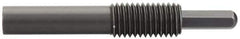 Vlier - 5/8-11, 1-1/4" Thread Length, 1" Plunger Projection, Steel Threaded Spring Plunger - 0.3100 (Hex)" Max Plunger Diam, Long, 4.37" Plunger Length, 4 Lb Init End Force, 20 Lb Final End Force, 0.31" Hex - Industrial Tool & Supply