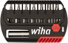 Wiha - 8 Piece, Bit Set - 5/32 to 1/4", 4 to 6mm Hex, Hex Point - Industrial Tool & Supply