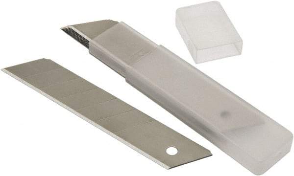 Ability One - 10 Piece Steel Snap Blade - 25mm OAL - Industrial Tool & Supply