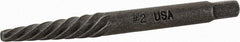 Cleveland - Spiral Flute Screw Extractor - #2 Extractor for 1/4 to 5/16" Screw, 2-3/8" OAL - Industrial Tool & Supply