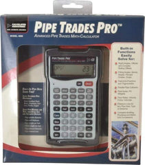 Calculated Industries - 58 Function Pipe Trades Industrial Calculator - 5.6299 Inch Long x 3 Inch Wide - Industrial Tool & Supply