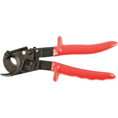 Wiha - 10" OAL, 18 AWG Capacity, Flush Cable Cutter - Curved Head, Urethane Handle - Industrial Tool & Supply