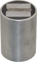 Mag-Mate - 5/16-18 Thread, 1-1/2" Diam, 2-1/16" High, 102 Lb Average Pull Force, Neodymium Rare Earth Pot Magnet - 5/16" Tapped Hole Depth, Aluminum Insulated - Industrial Tool & Supply