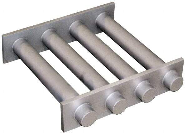Mag-Mate - 10 Inch Long Square Grate Separator - Ceramic Magnet, 5 Tubes - Industrial Tool & Supply