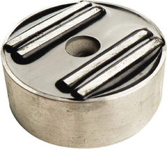 Mag-Mate - 2" Wide x 3/4" Thick, Center Mount Neodymium Rare Earth Fixture Magnet - 50 Lb Average Holding Capacity, 100 Lb Max Holding Capacity, Aluminum Housing - Industrial Tool & Supply