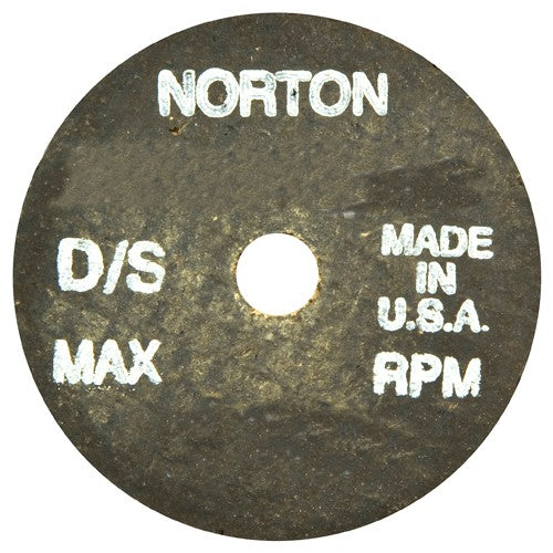 2-1/2″ × 1/2″ × 3/8″ Gemini Snagging Wheel Type 01 Straight 24 Grit Aluminum Oxide - Exact Industrial Supply