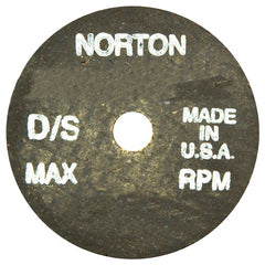 2-1/2″ × 1/2″ × 3/8″ Gemini Snagging Wheel Type 01 Straight 24 Grit Aluminum Oxide - Exact Industrial Supply