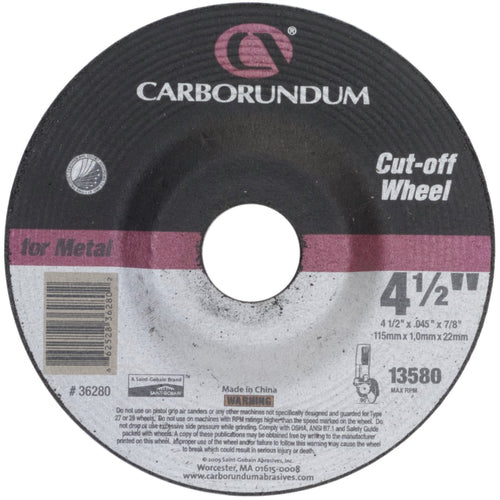 9″ × 1/4″ × 5/8″-11 T270 Carbo White A24 Grit Depressed Center Wheel - Industrial Tool & Supply